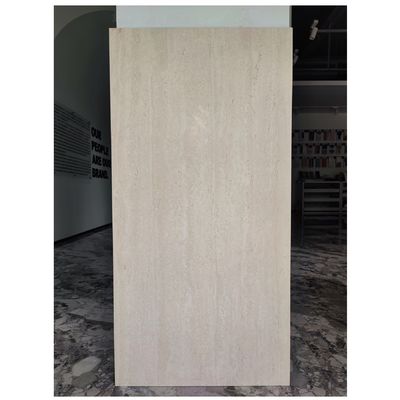 600*1200 Λούξυ Travertine Γυαλισμένα Γλυφάδια Γυαλισμένα Κεραμίδια για το καθιστικό Βίλα Εστιατόριο Τείχος