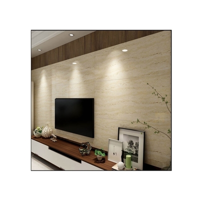 800 X 800mm Μεγάλο πάτωμα εσωτερική πέτρα μαλακό κεραμικό πλακάκι Μπέιτζ πλακάκι πάτωμα τραβαρτινίου