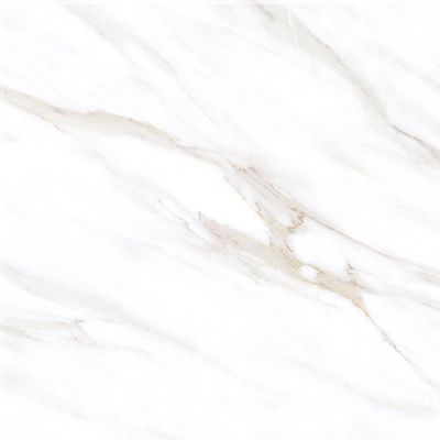 600x600mm Calacatta λευκή πορσελάνη δαπέδου πλακάκια με γυαλιστερή επιφάνεια πλακάκια τύπου όρια