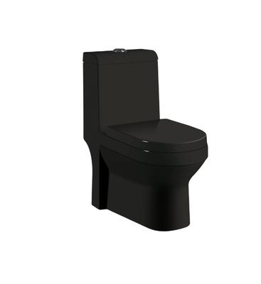 Στρογγυλό μπάνιο σχήμα 730x425x810mm Λάμψη γυαλιστερή και μαύρο ματ μπάνιο ένα κομμάτι